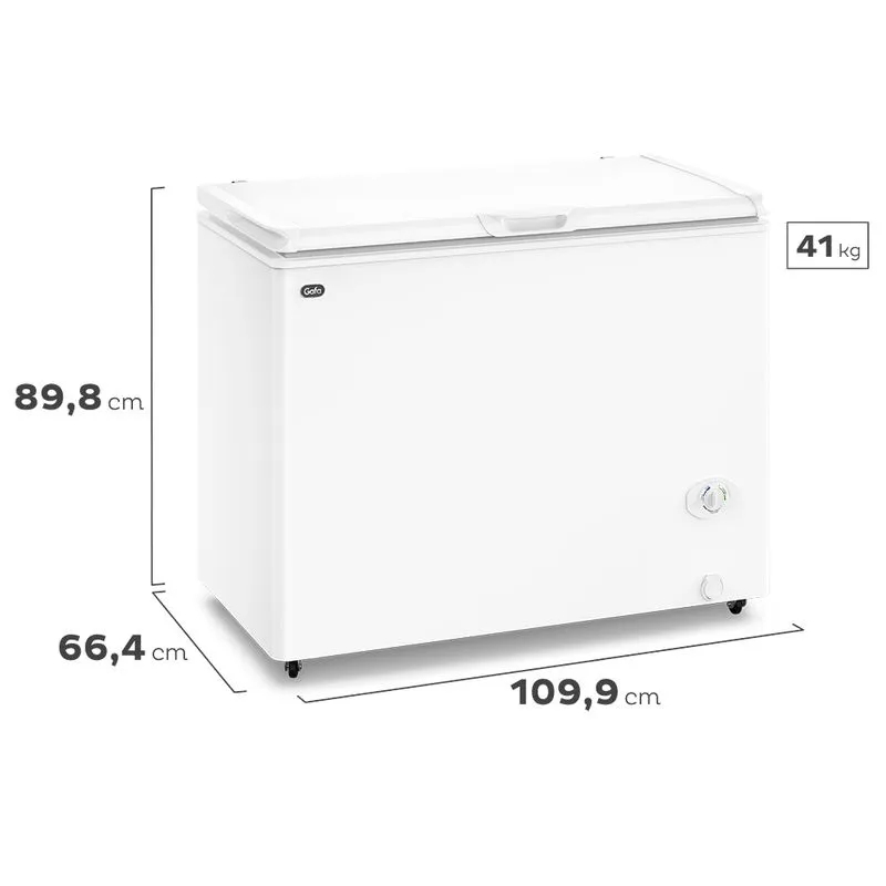 FREEZER GAFA FGHI300B-L BLCO INVERTER 280 ltrs 109.9x86.9x66.4