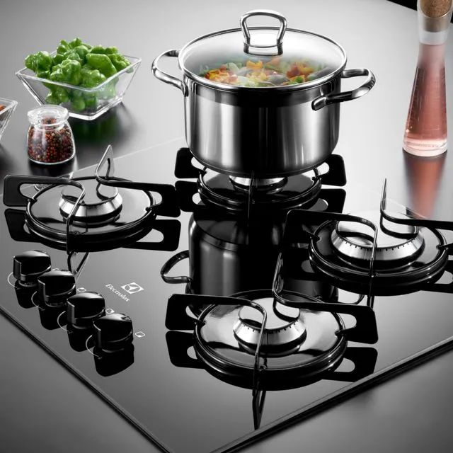 ANAFE ELECTROLUX GC60M GAS 4 HORNALLAS VIDRIO TEMPLADO 60x52 MULTIGAS