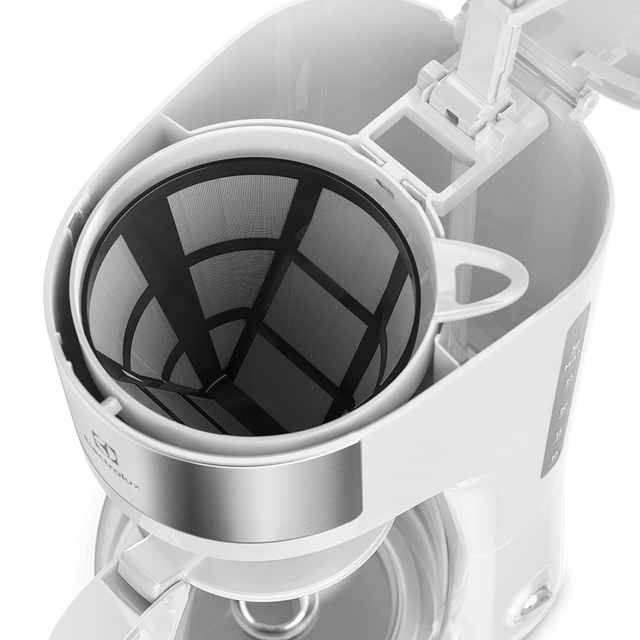 CAFETERA ELECTROLUX ECM21 BLANCA 1.25 ltrs FILTRO PERMANENTE