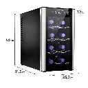 CAVA ELECTROLUX 8 BOTELLAS ERW085XAMB  12-18°c LUZ LED DIGITAL