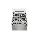 COCINA ELECTROLUX 56GXQ 56cm INOX 4 HORNALLAS GRILL ENC. 91x56x68cm CLASE A