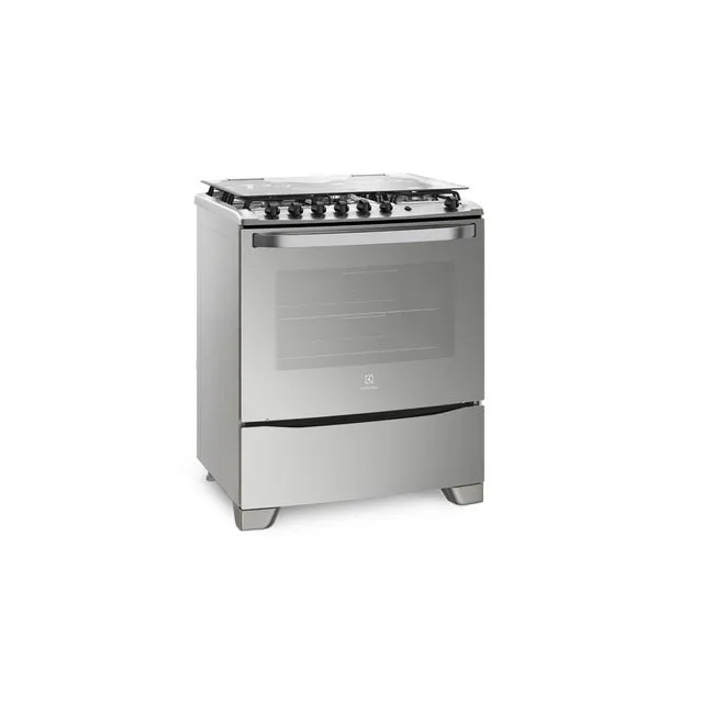 COCINA ELECTROLUX 76GSR 76cm INOX 5 HORNALLAS 90x76x69cm CLASE A