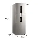 HELADERA ELECTROLUX IW45S NO FROST 424lts ACERO INOXIDABLE 184,7x60x71,7