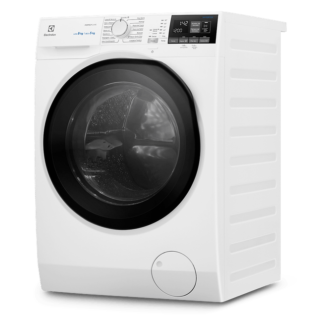 LAVASECARROPA ELECTROLUX EWD08B INVERTER 8k BLANCO CARGA FRONTAL 85x60x57.5