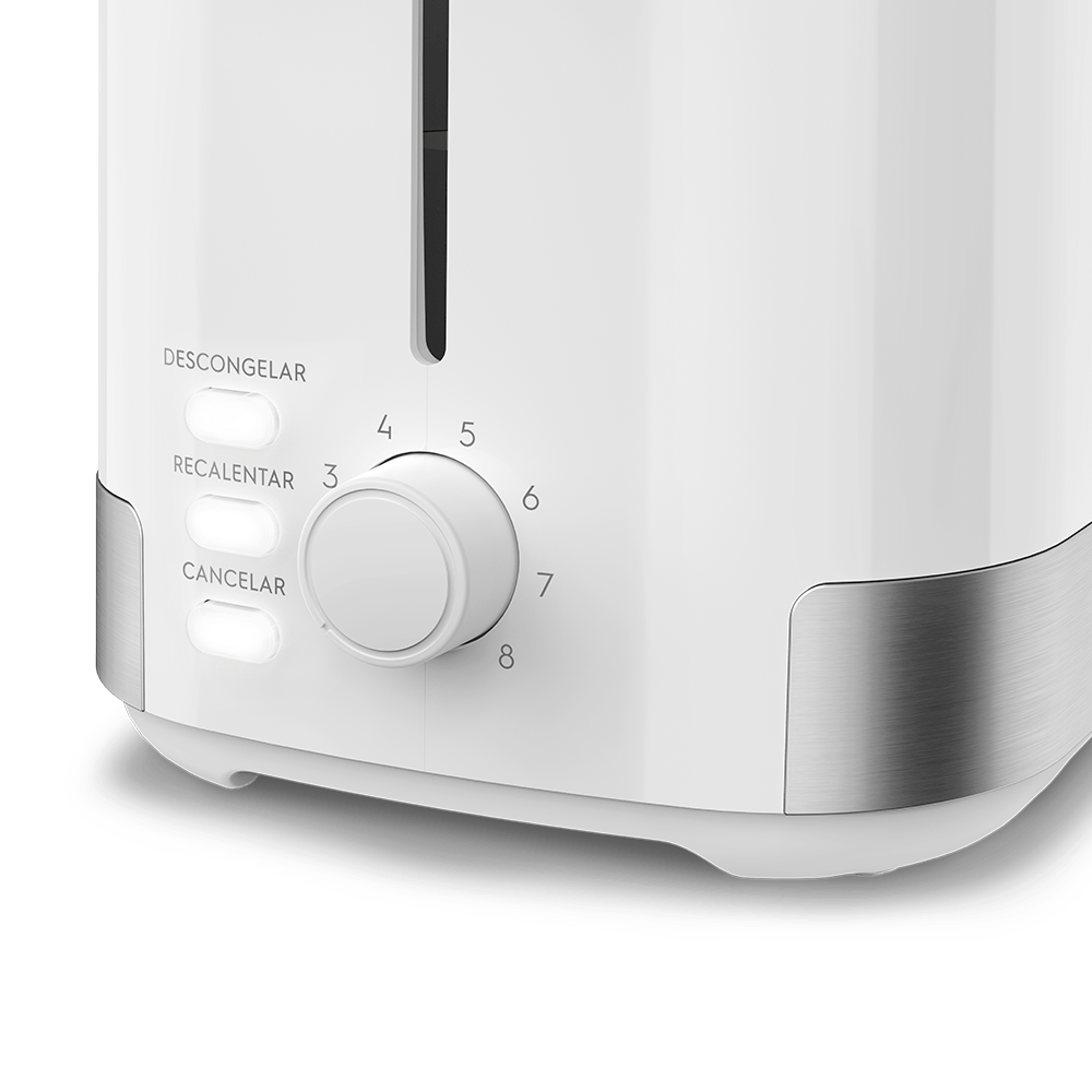 TOSTADORA ELECTROLUX ETS11 BLANCA 8 NIVELES 800watts 2 REBANADAS 3 FUNCIONES
