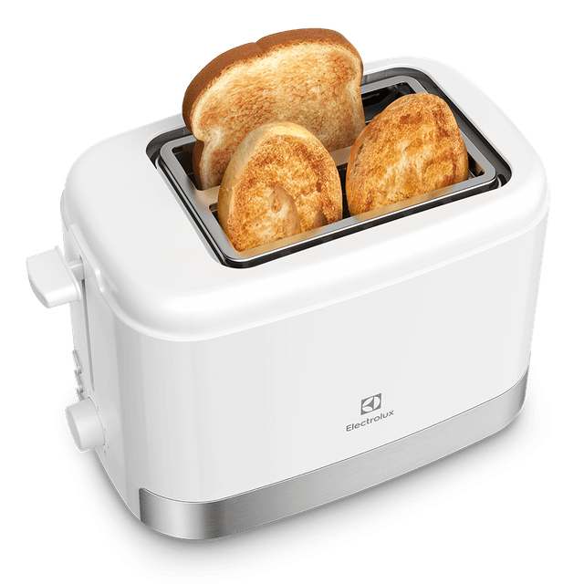 TOSTADORA ELECTROLUX ETS11 BLANCA 8 NIVELES 800watts 2 REBANADAS 3 FUNCIONES