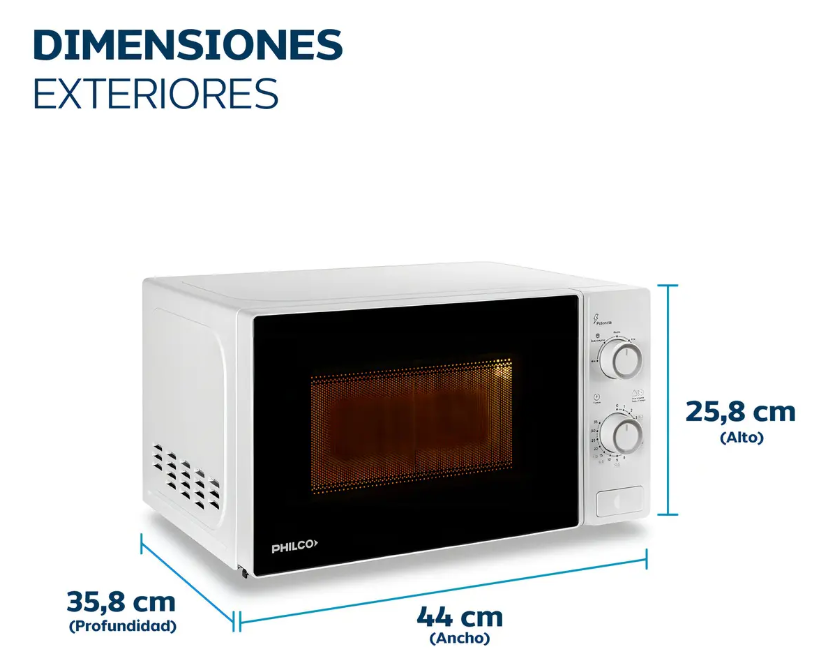 MICROONDA PHILCO MPHRW20UAN 20L ROTATIVO BLANCO