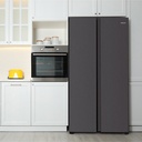 HELADERA PHILCO PHSB450N SIDE BY SIDE 428L BLACK 178x83.2x63