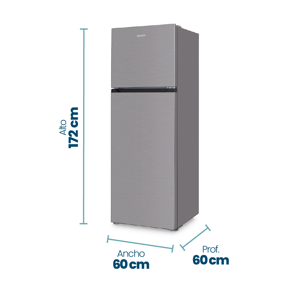 HELADERA PHILCO PHCT320X 320L INOX A+ 60x60x172cm CICLICA