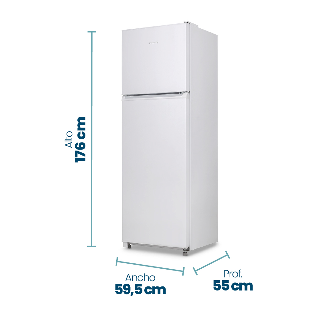 HELADERA PHILCO PHCT320B BLANCA A+ 60x60x172cm CICLICA