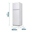 HELADERA PHILCO PHCT320B BLANCA A+ 60x60x172cm CICLICA