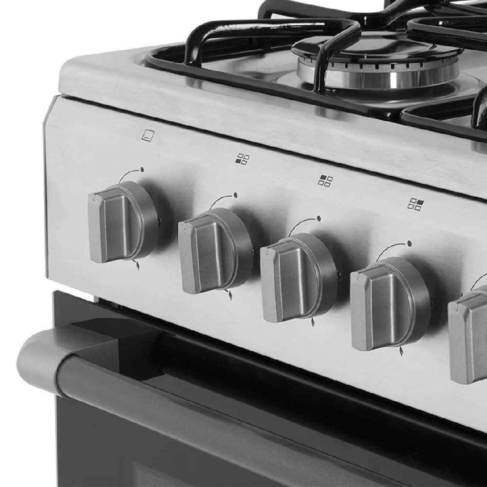 COCINA PHILCO PHCN50P INOX MULTIGAS 50CM 4 HORNALLAS FACIL LIMPIEZA