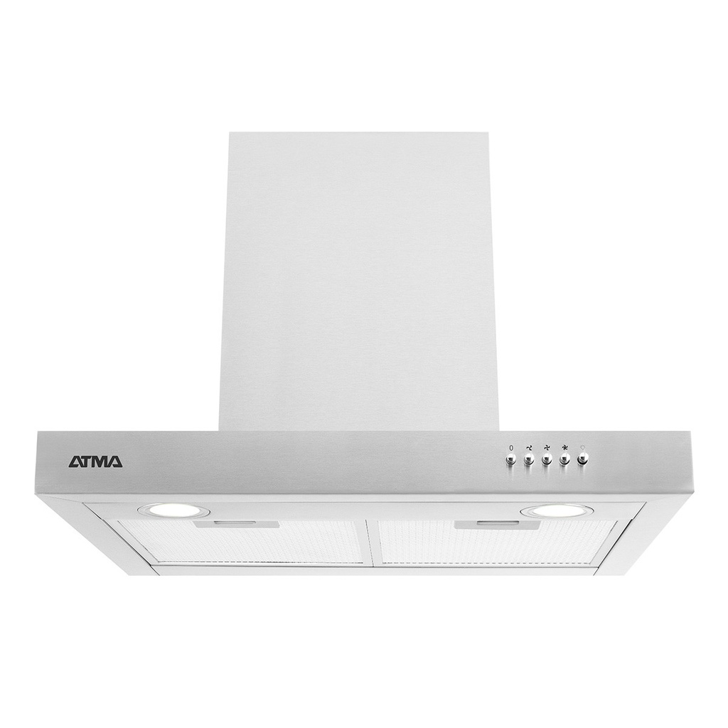 CAMPANA ATMA CCA060X INOX 60CM LUZ 3 NIVELES POT 750 m³/h