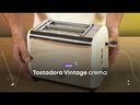 TOSTADORA ATMA TOAT21VCP VINTAGE CREMA 7 NIVELES 2 REBANADAS