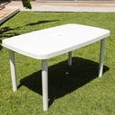 MESA VOSS2000 RECTANGULAR 140x080 CM BLANCA MARGARITA