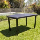 MESA VOSS2000 RECTANGULAR 140x080 CM NEGRA MARGARITA