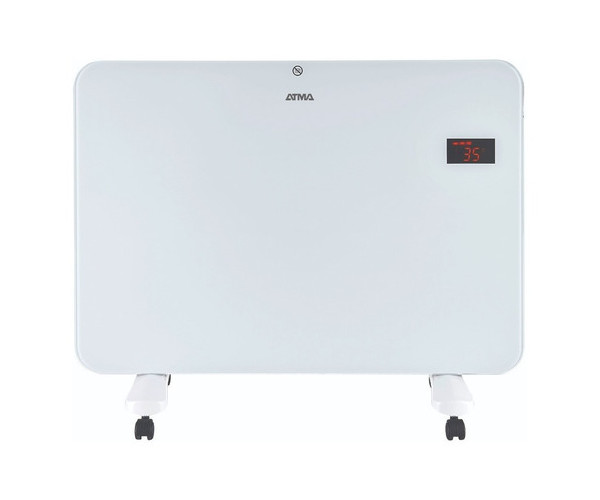 RADIADOR ATMA VIDRIO RV1516WE BLANCO DIGITAL 1500w MODO ECOLOGICO