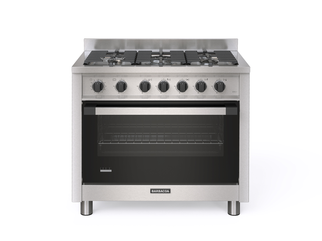 COCINA BARABACOA B90T 5h  PISO REFLACTARIO REJ FUNDICION 90x85x70