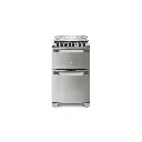 COCINA ELECTROLUX 56DXQ 56cm INOX DOBLE HORNO (ELEC-GAS) 4h ENC LUZ 91x56.2x68cm