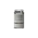 COCINA ELECTROLUX 56GXQ 56cm INOX 4 HORNALLAS GRILL ENC. 91x56x68cm CLASE A