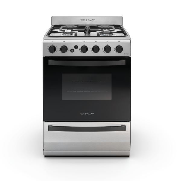 COCINA ORMAY TEMPO ACERO 56cm ENC REJ FUNDICION A+ MULTIGAS