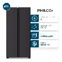 HELADERA PHILCO PHSB450N SIDE BY SIDE 428L BLACK 178x83.2x63