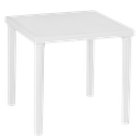 MESA VOSS2000 CUADRADA 75CM BLANCA JAMAICA