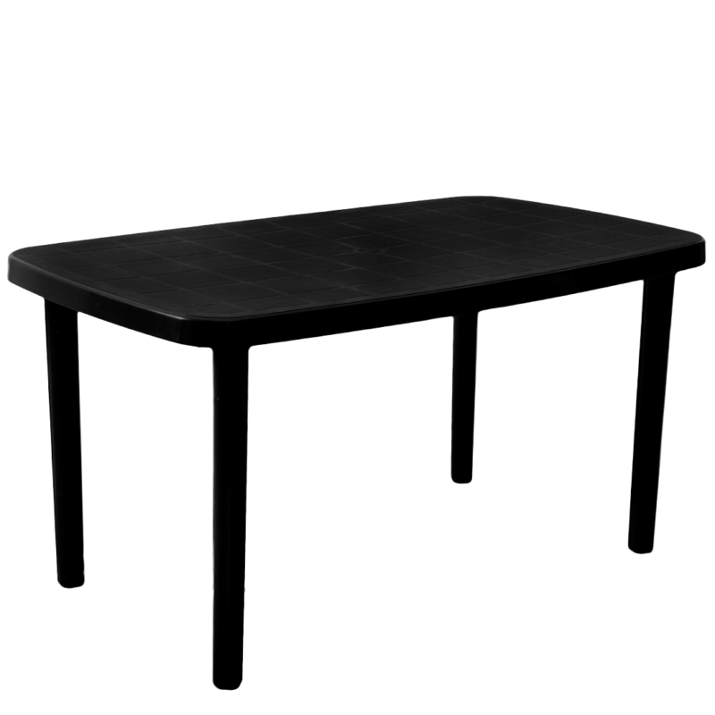 MESA VOSS2000 RECTANGULAR 140x080 CM NEGRA MARGARITA