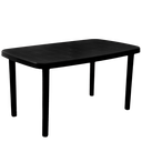 MESA VOSS2000 RECTANGULAR 140x080 CM NEGRA MARGARITA