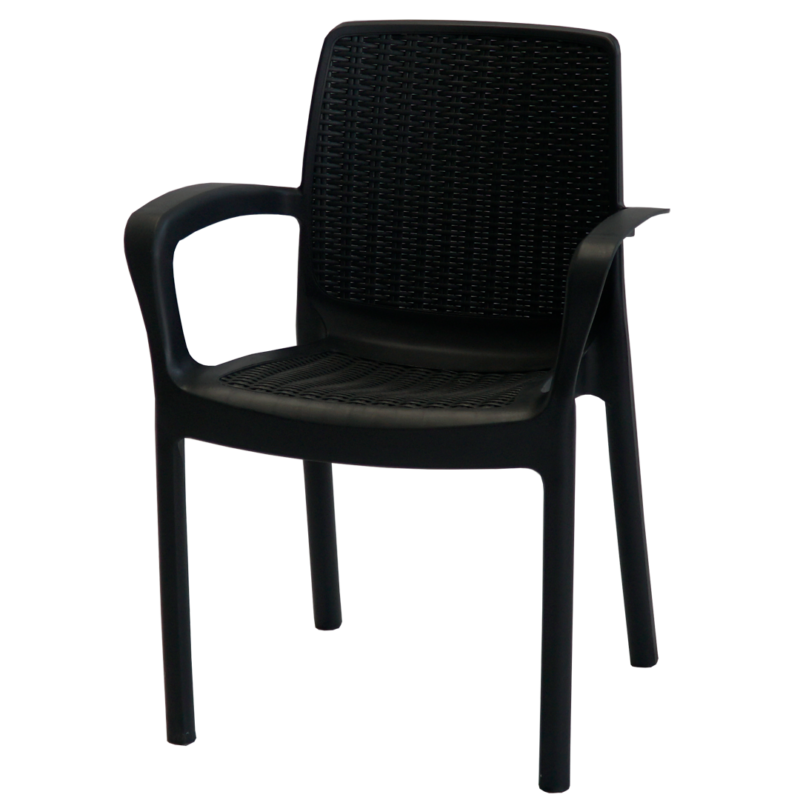 SILLON VOSS2000 GUINEA GRAFITO SIMIL RATAN