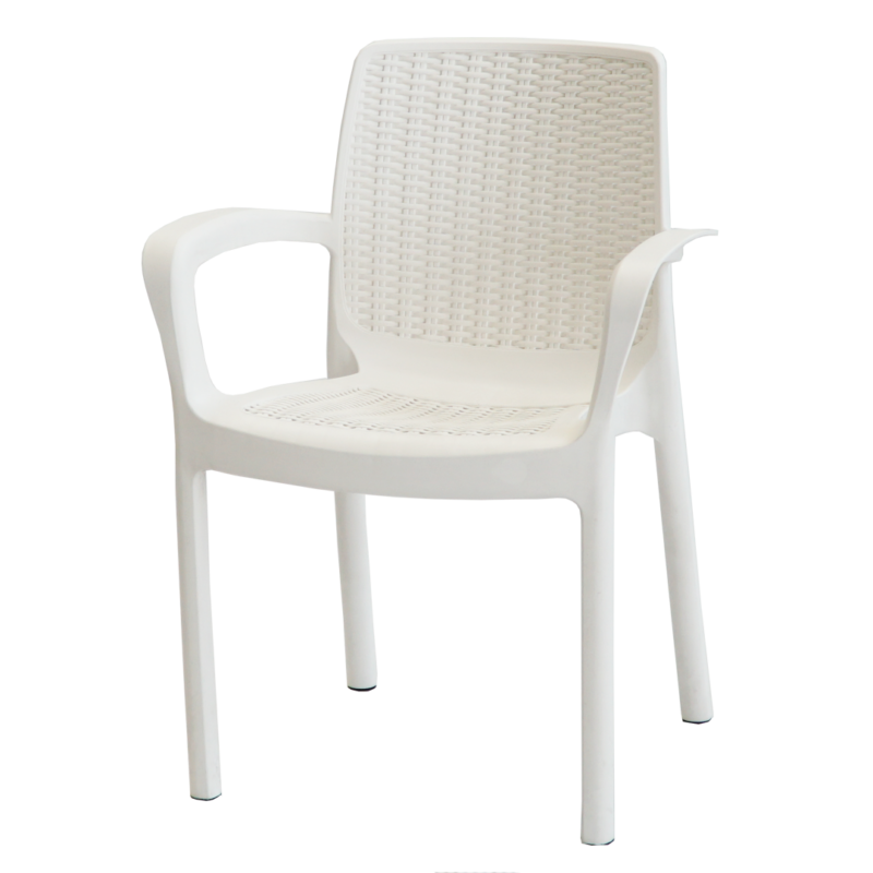 SILLON VOSS2000 GUINEA BLANCO SIMIL RATAN
