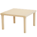 MESA VOSS2000 BARI BEIGE PASTEL 75x75cm INFANTIL PATA CORTA