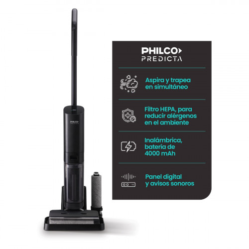 ASPIRADORA PHILCO PHFWT14PI PREDICTA INALAMBRICA TRAPEADORA 