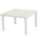 MESA VOSS2000 BARI BLANCA 75x75cm PATA CORTA
