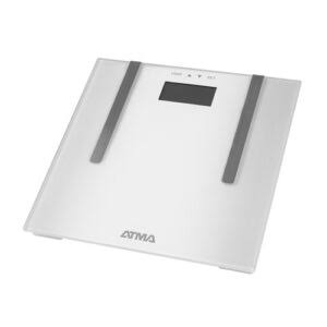 [03707604] BALANZA PERSONAL ATMA BA7604N MEDIDOR GRASA VIDRIO TEMPLADO 150kg MAX PANT DIG