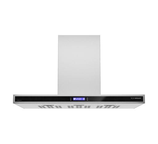 [99039] CAMPANA ORMAY C905 VITRO 90cm  800m3/h 190w 3vel FILTRO LAVABLE ACERO