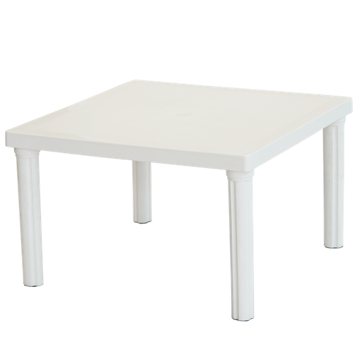 MESA VOSS2000 BARI BLANCA 75x75cm PATA CORTA