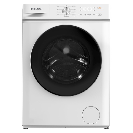 [9462] LAVARROPA PHILCO PHLF62BN 6kg 1200rpm INVERTER BLANCO FRONTAL 16P 
